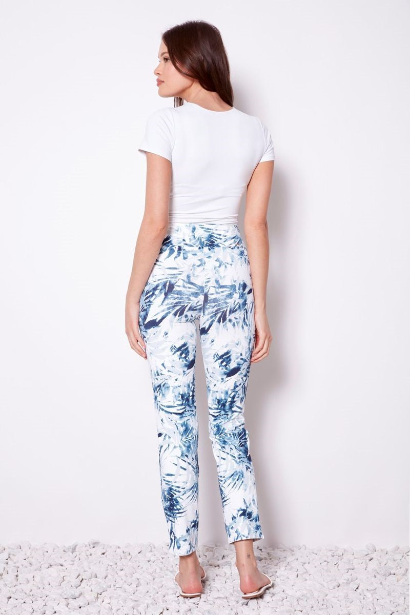 Back view of the Soft Stream Pant in Rio from Ivy Vibe Boutique, showcasing the flowing fit and chic, lightweight design