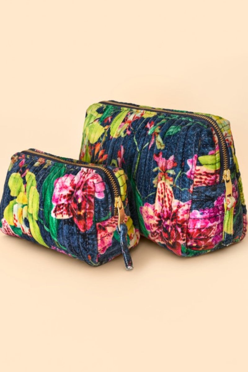 Powder Quilted Washbag Large | Exotic Evening