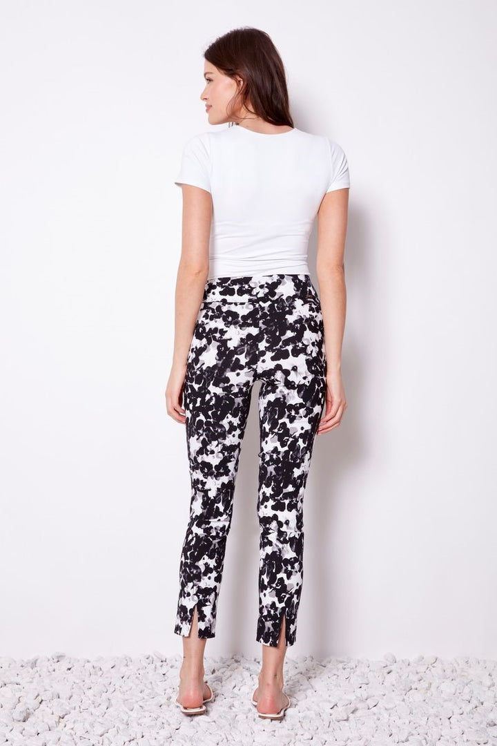 Back view of the Techno Pant in Botanic from Ivy Vibe Boutique, showcasing the modern cut and clean, contemporary design.