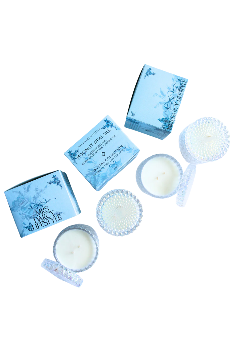 Mrs Darcy Candle Large |  Moonlit  Opal  Silk