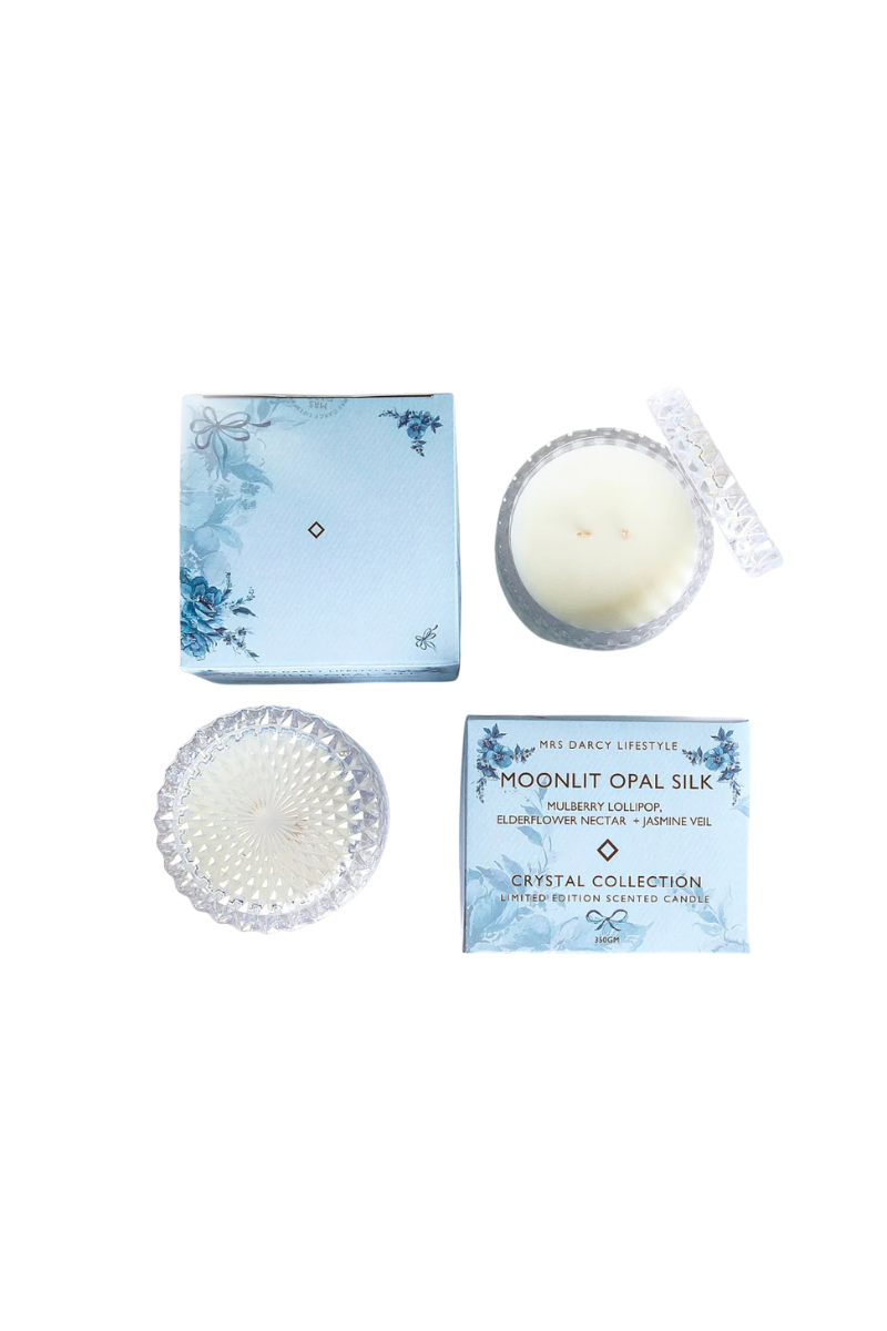 Mrs Darcy Candle Large |  Moonlit  Opal  Silk