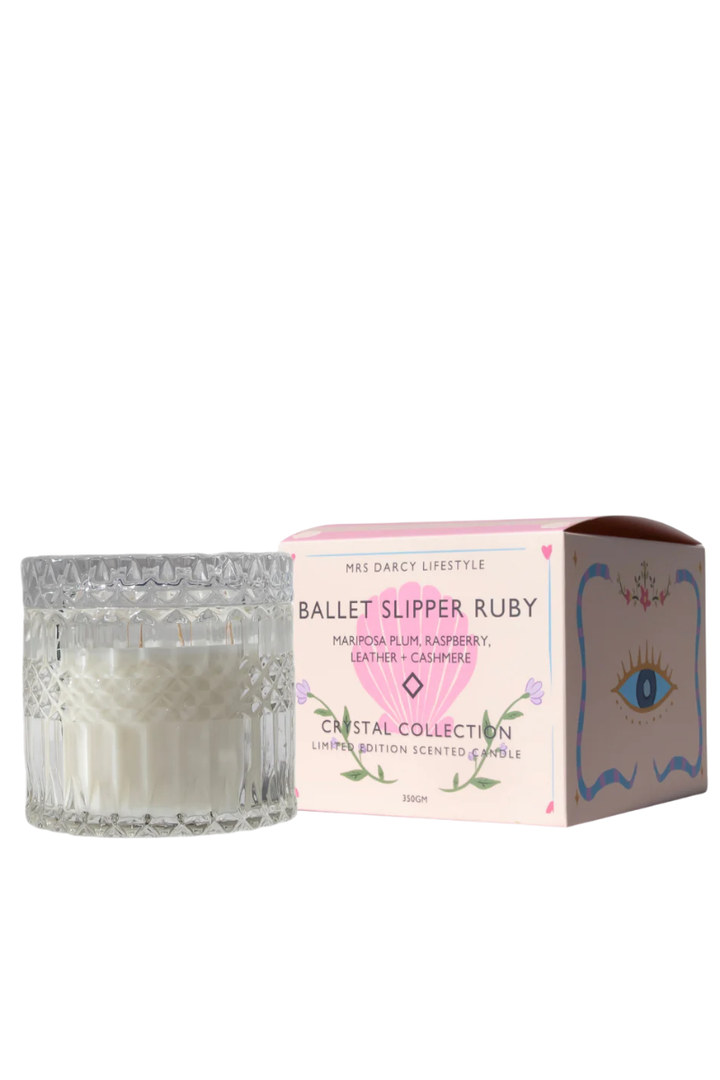Mrs Darcy Candle Large  | Ballet Slipper Ruby