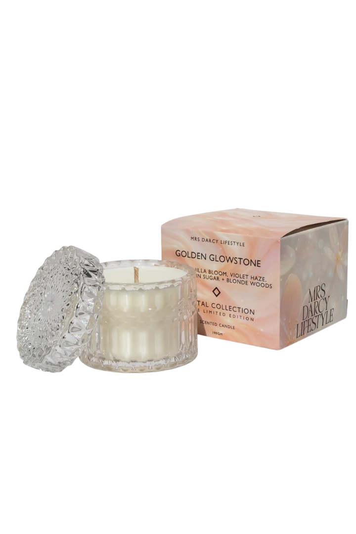 Mrs Darcy Petite Candle | Golden Glowstone