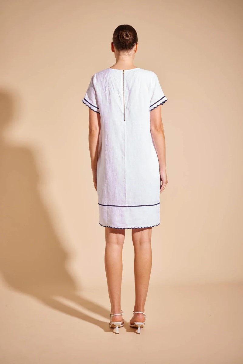 Alessandra Odette Dress | White