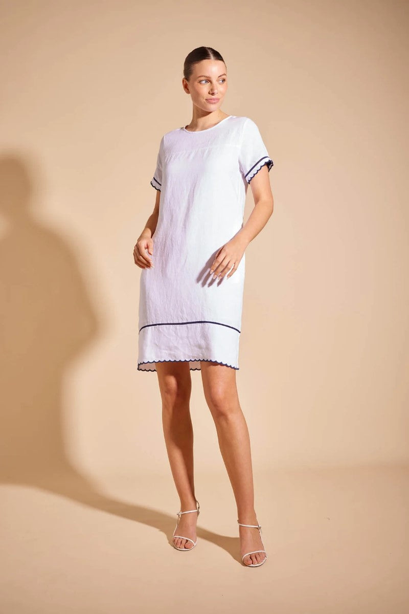 Alessandra Odette Dress | White