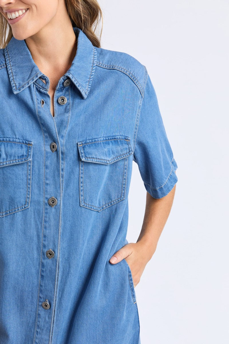 Elm Cora Denim Dress