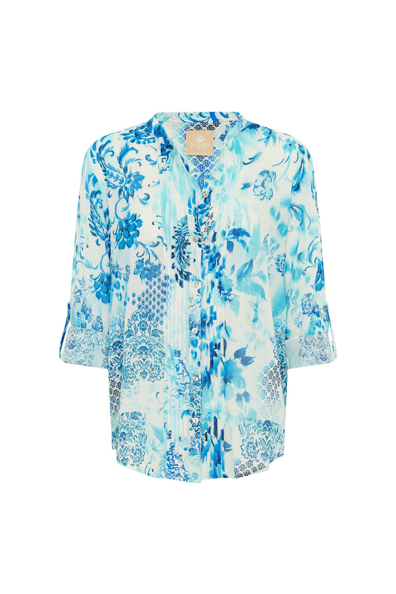 Scandi & Co. Olive Shirt | Blue Print