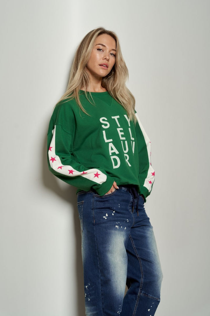 Star Logo Sweat | Green