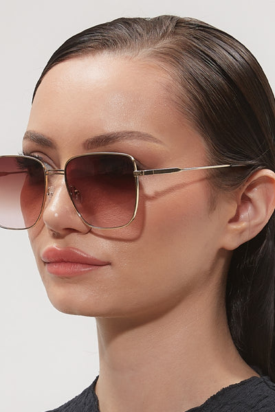 rita sunglasses - gold/pink