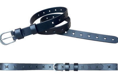 belt - x design - black belt RUGGED HIDE 