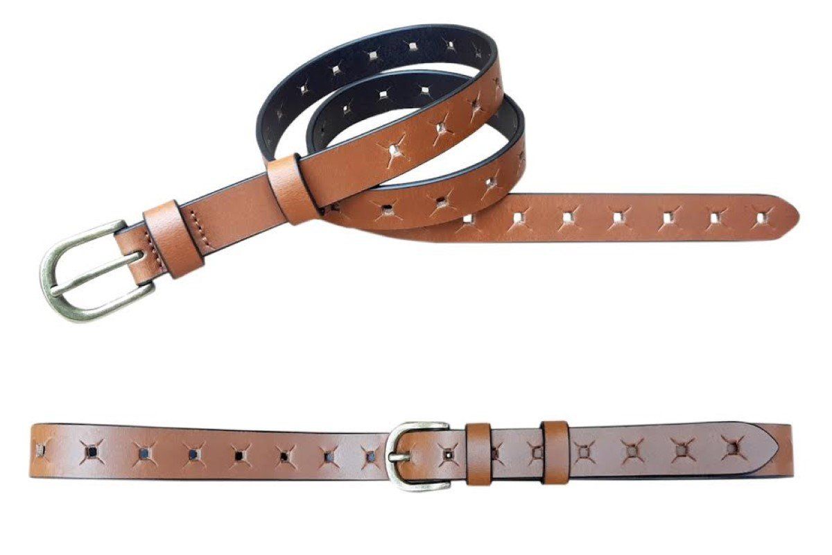 belt - x design - tan belt RUGGED HIDE 