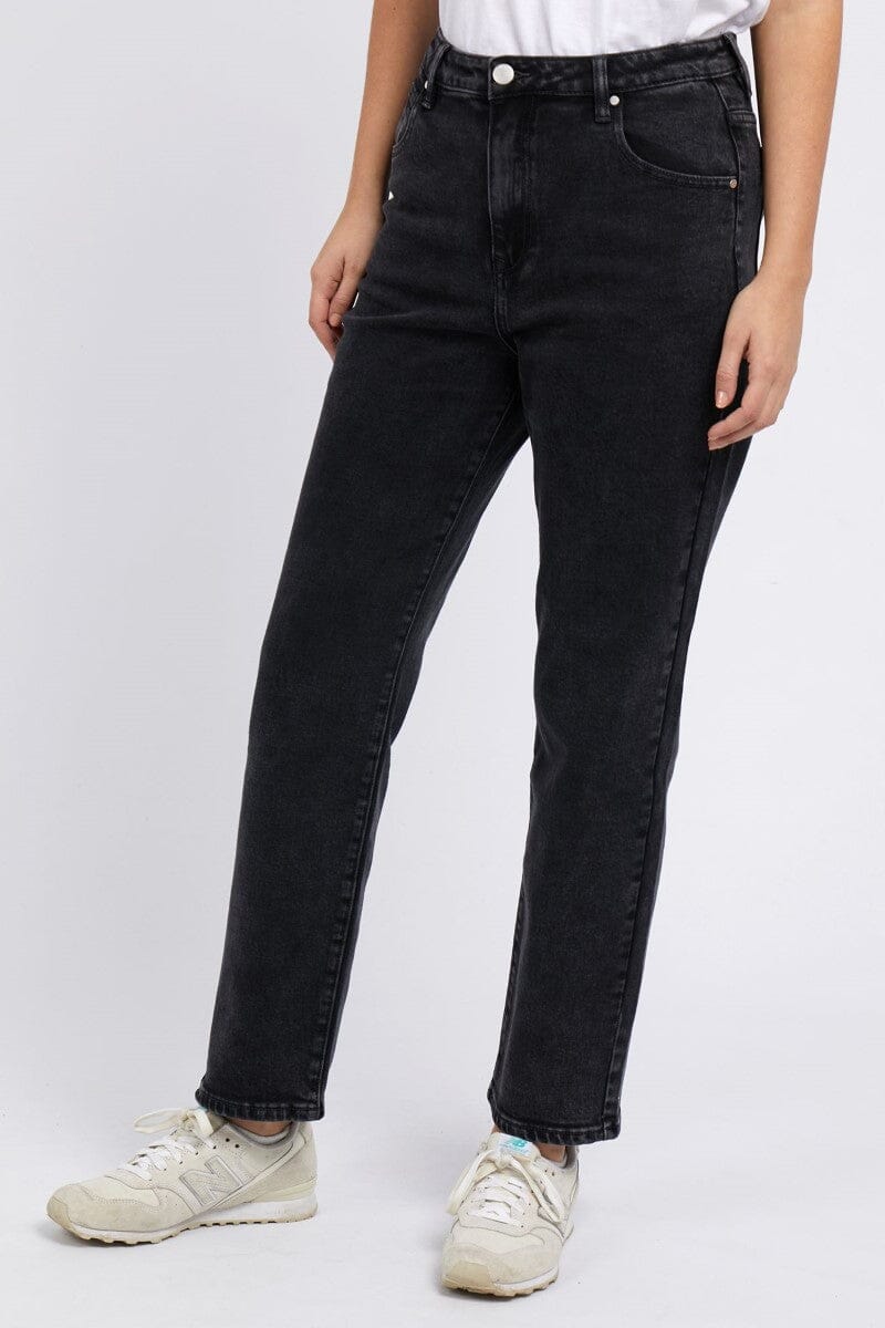 enmore wide leg - washed black JEANS FOXWOOD 