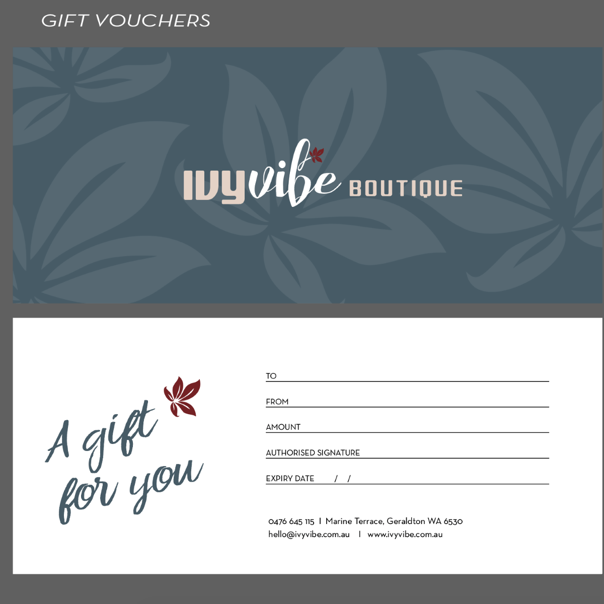 gift card - $75.00 Gift Cards IVY VIBE 