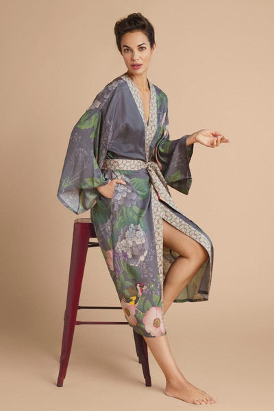 kimono hedgerow - pewter kimono Powder 