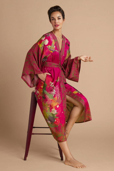 kimono hummingbird - raspberry kimono Powder 