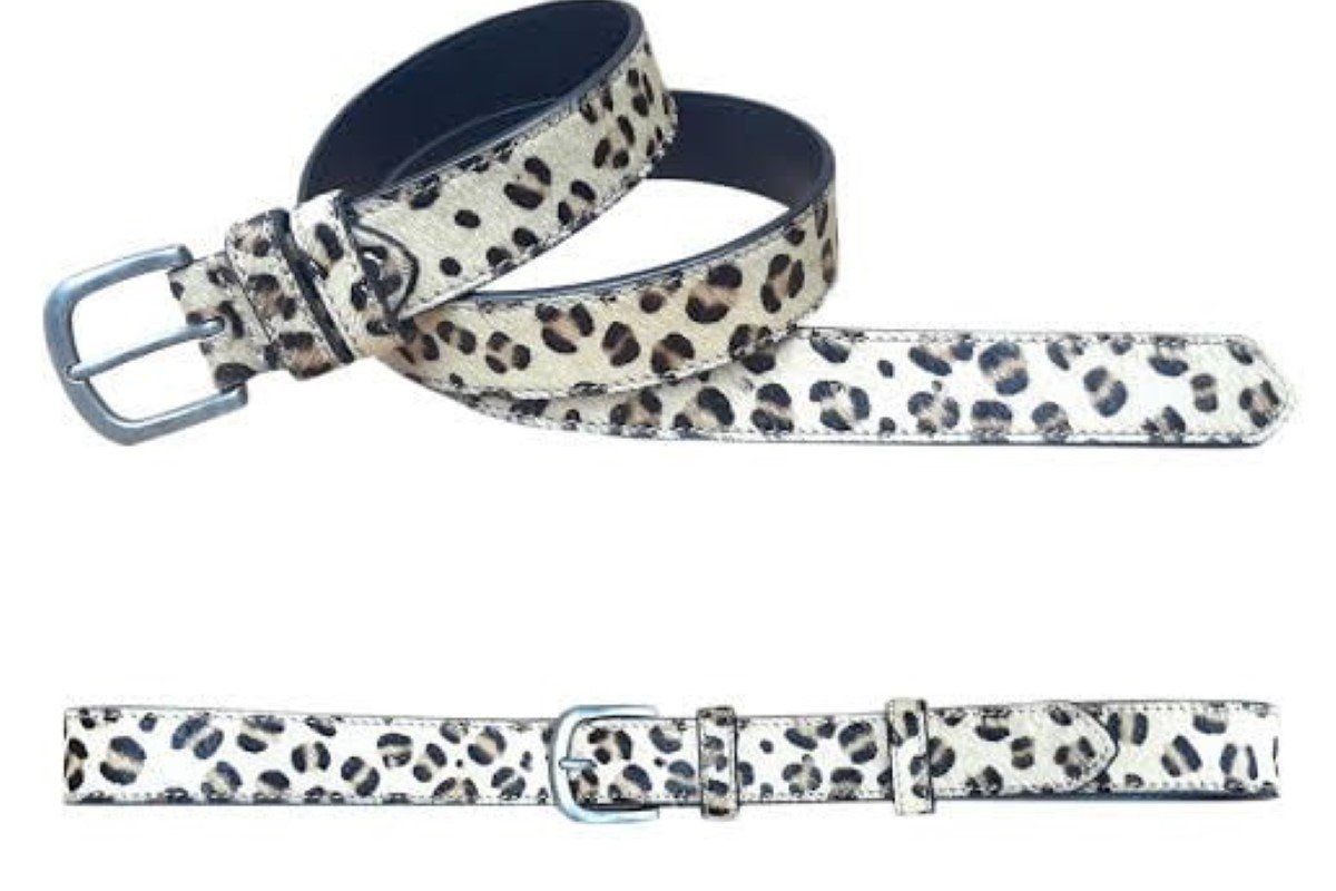 leopard belt - beige belt RUGGED HIDE 