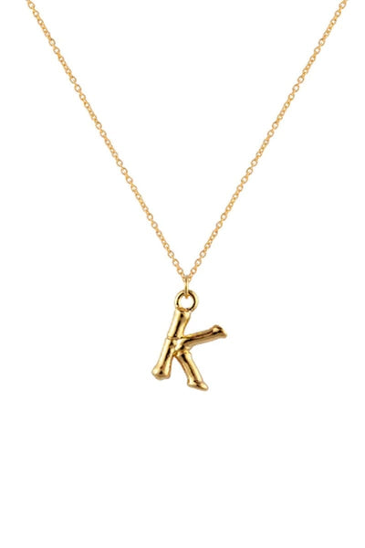 letter K necklace jewellery zahar 