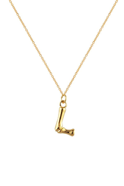 letter l necklace jewellery zahar 