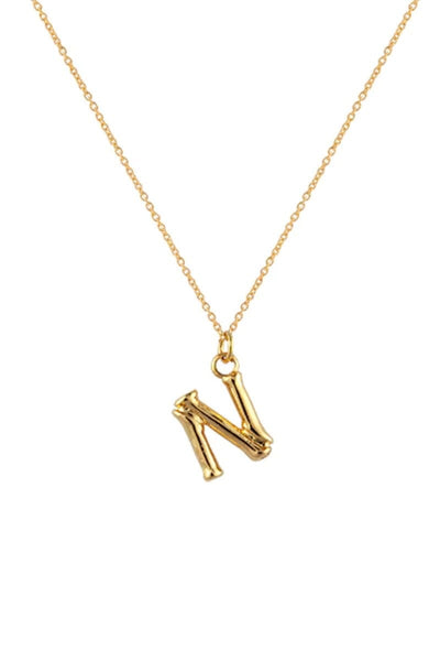 letter n necklace jewellery zahar 
