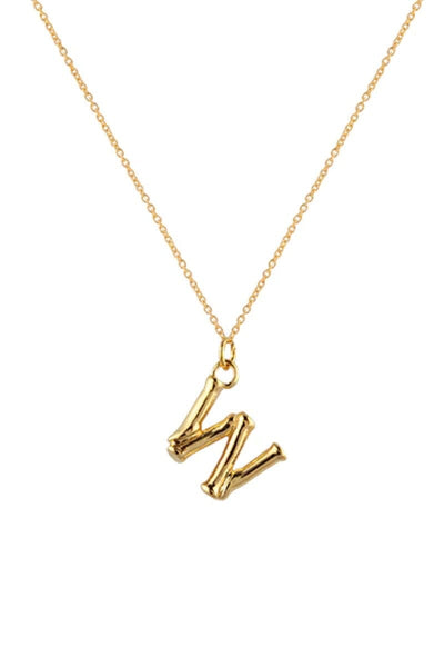 letter w necklace NECKLACE zahar 