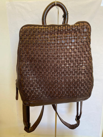 lima woven backpack - brown BAG RUGGED HIDE 