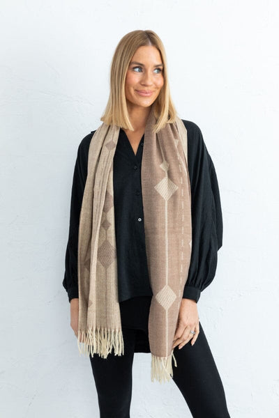 lupo scarf - taupe SCARF HOLIDAY 