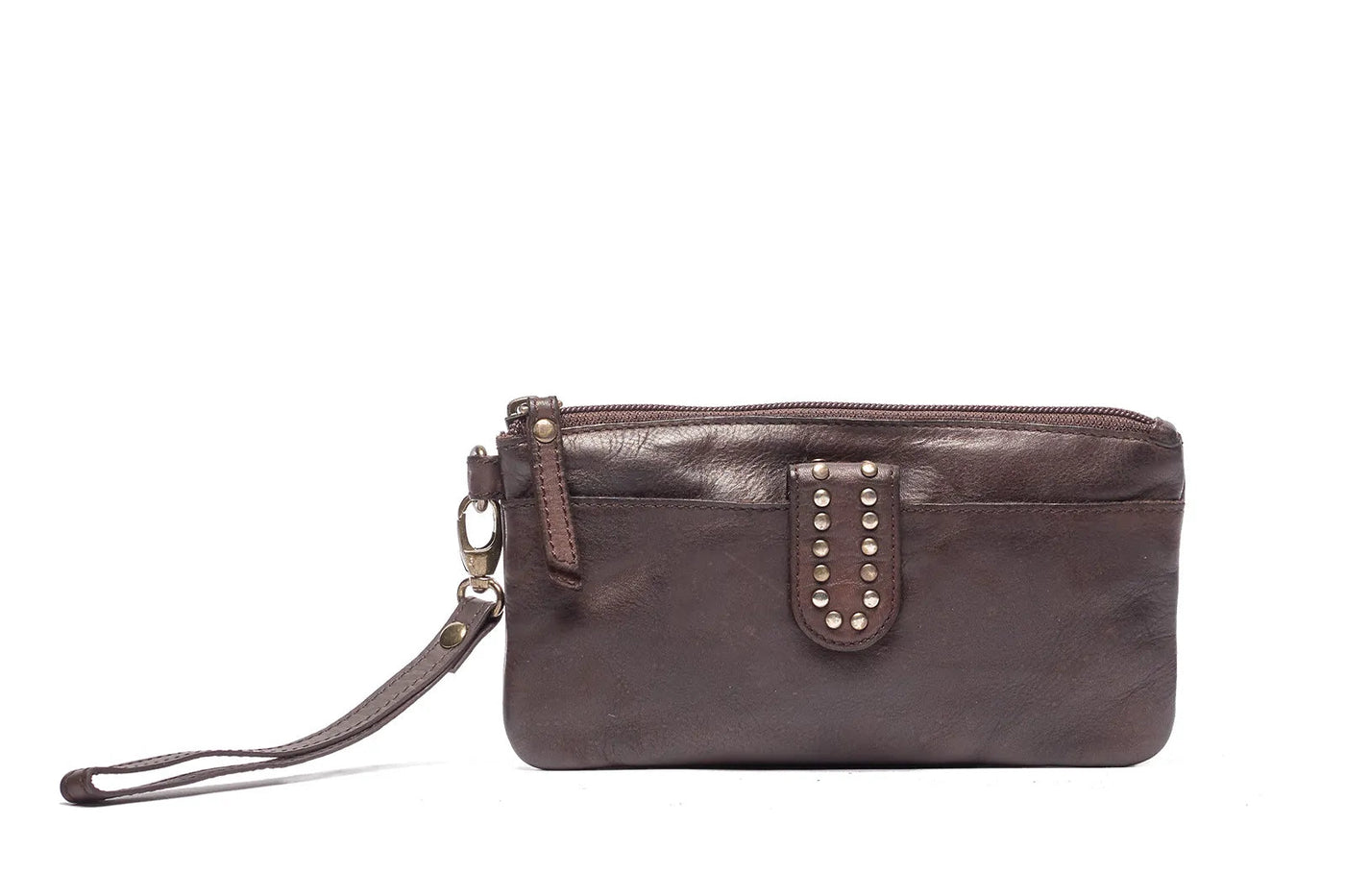 magda leather pouch - brown BAG RUGGED HIDE 