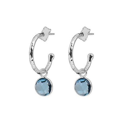 soho hoop - blue topaz jewellery Susan Rose 