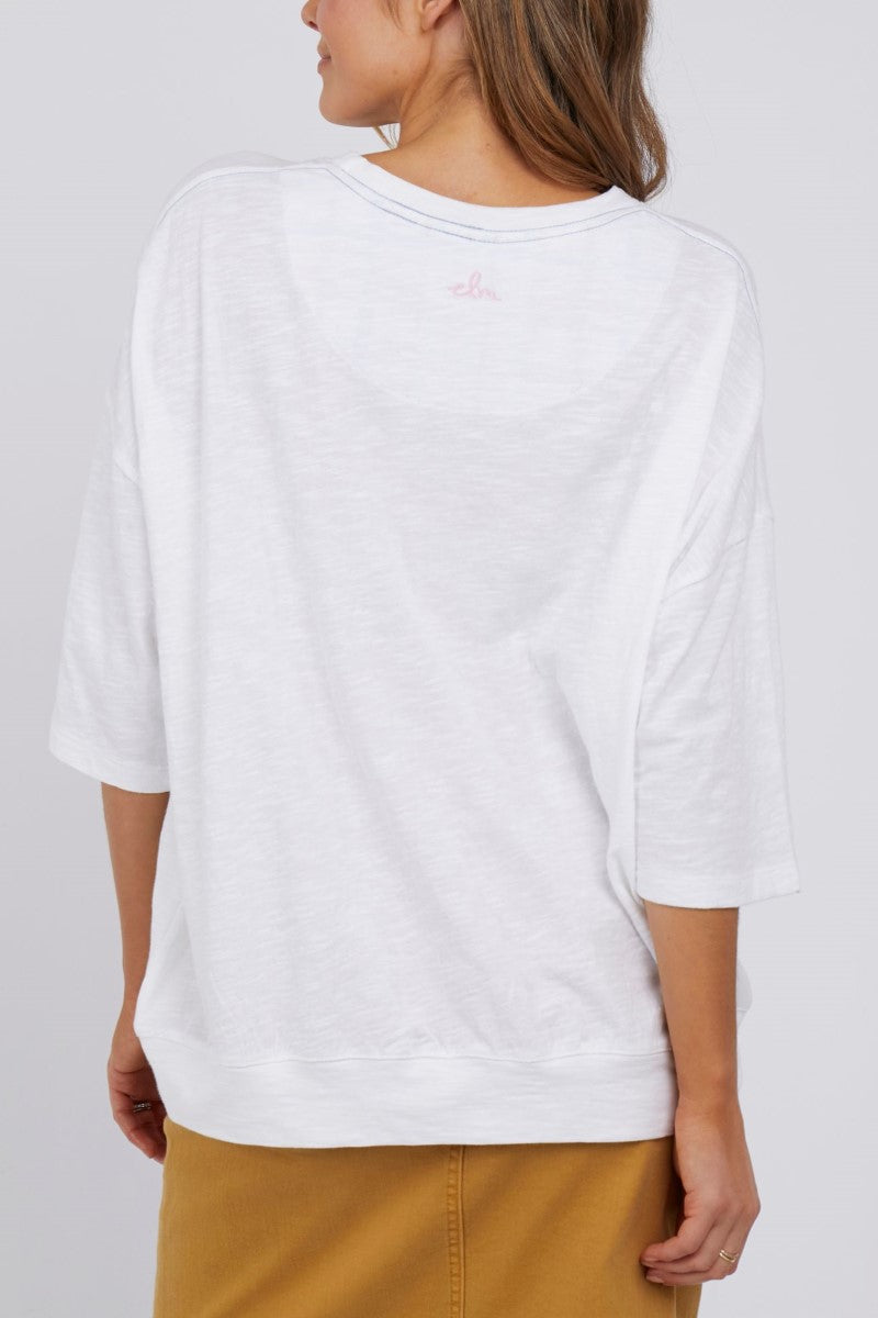 sunbeam tee - white TEE ELM 