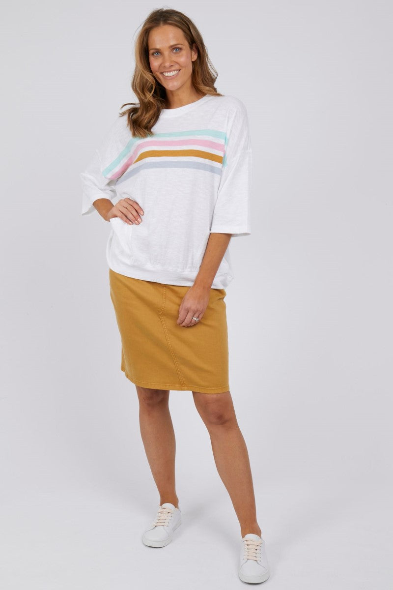 sunbeam tee - white TEE ELM 
