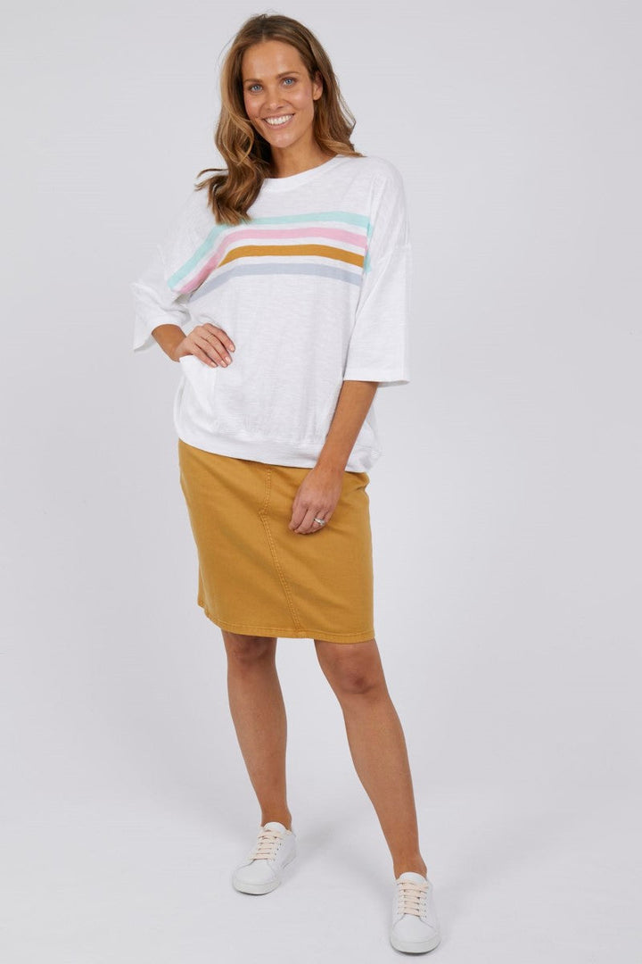 sunbeam tee - white TEE ELM 