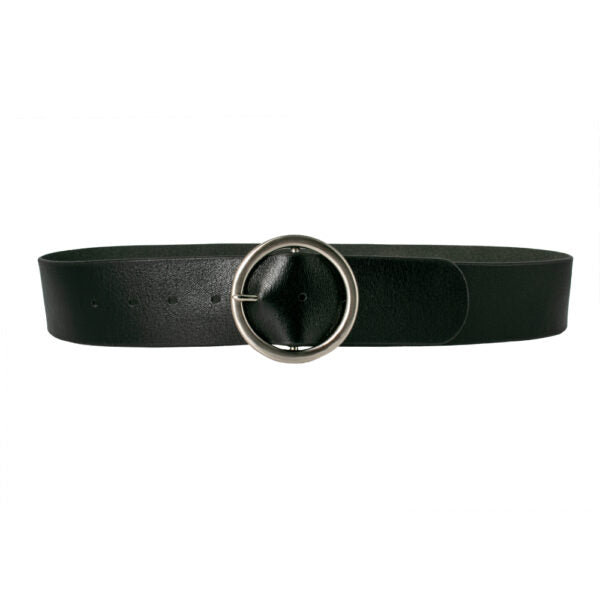 trentham leather belt - black belt loop leather 