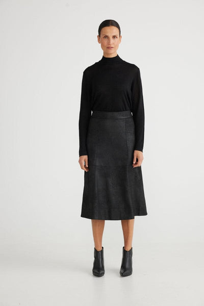 wilson skirt - black SKIRT BRAVE & TRUE 