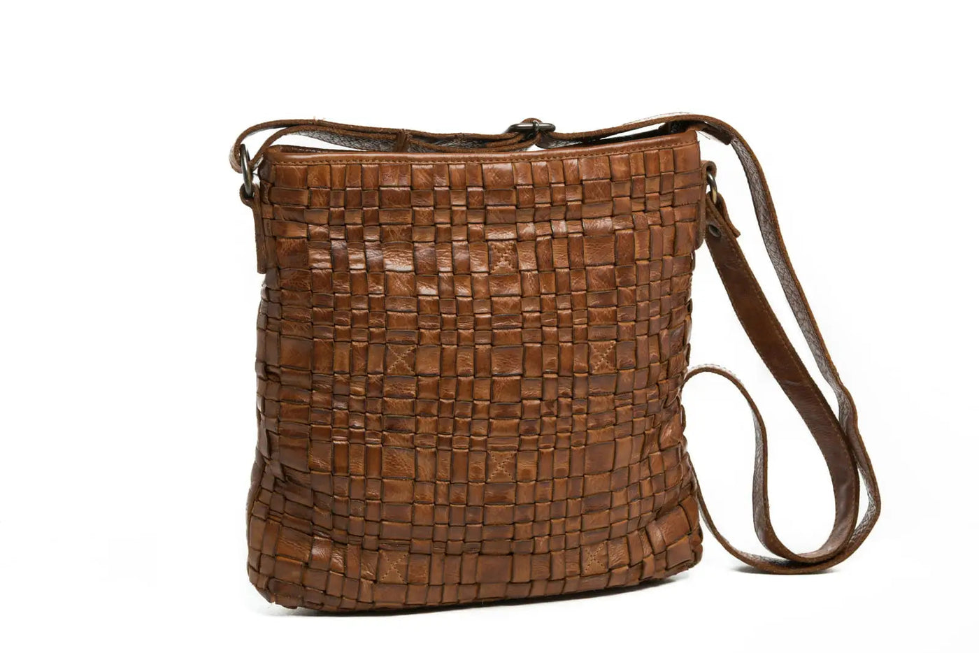 zara woven - tan BAG RUGGED HIDE 